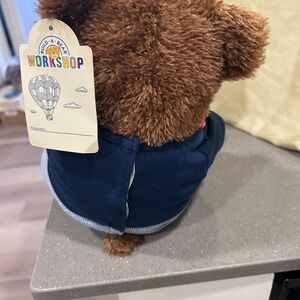 Build-A-Bear Brown Bear with Blue Outfit